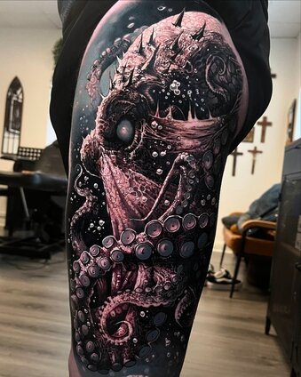 Tattoo by Diego at Sample Tattoo Shop, Los Cabos